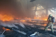 آتش‌سوزیِ در شهرک صنعتی شمس‌آباد