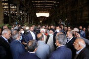 بازدید رئیس‌جمهور از شرکت صنایع آذرآب