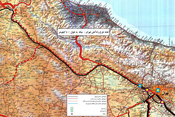 مسیر خروجی راه آهن میانه – تهران تغییر می‌کند