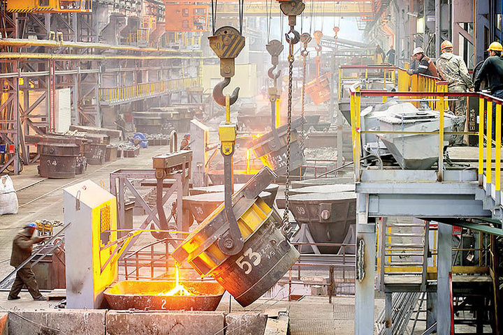 فرآوری فولاد فراتر از ظرفیت تولید
