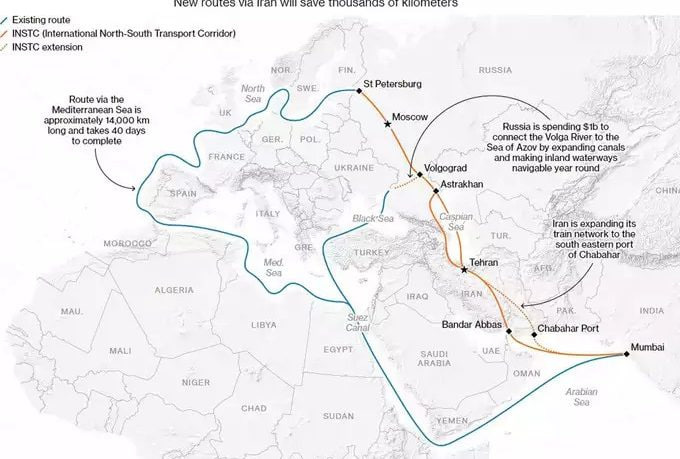 جزییات مسیر تجاری فراقاره‌ای بین روسیه و ایران/ تحریم‌های غرب عامل نزدیکی بیشتر