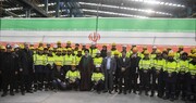 رئیس‌جمهور خط تولید کلاف مجتمع فولاد بافق را افتتاح کرد