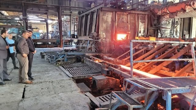 خط تولید شرکت ذوب آهن ملایر راه افتاد