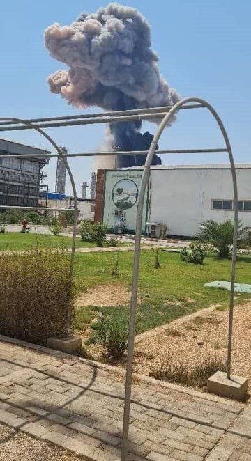 انفجار در پتروشیمی الغدیر ماهشهر