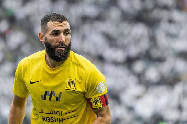 کریم بنزما در بازی سپاهان و الاتحاد حضور ندارد