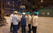 بازدید مدیران وزارت صمت از روند پیشرفت پروژه‌های فولاد خوزستان