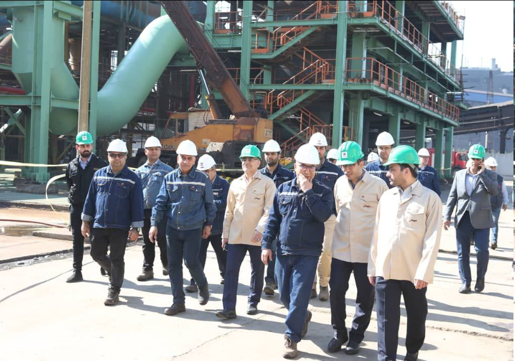 مدیران فولاد خوزستان از روند تکمیل پروژه زمزم ۳ بازدید نمود