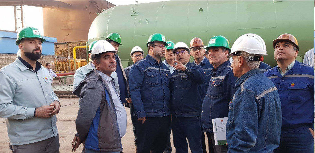 مدیران فولاد خوزستان از روند تکمیل پروژه زمزم ۳ بازدید نمود