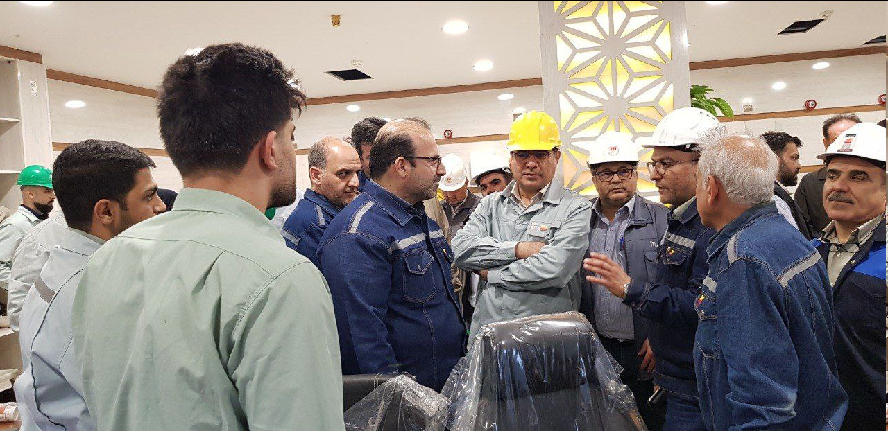 مدیران فولاد خوزستان از روند تکمیل پروژه زمزم ۳ بازدید نمود