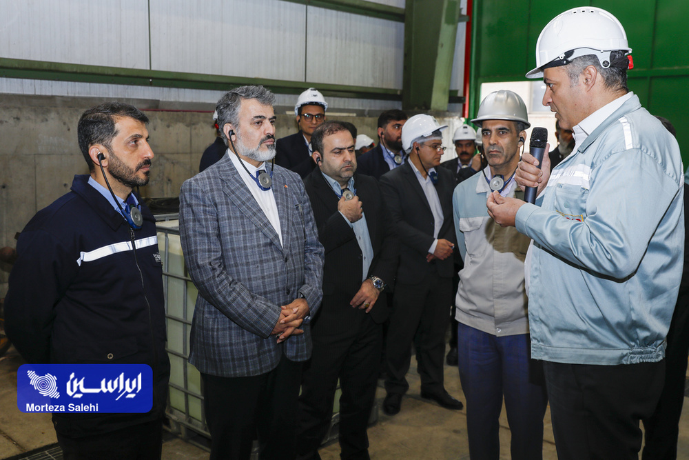 بازدید مدیرعامل سایپا از خطوط تولید شرکت فولاد مبارکه + عکس