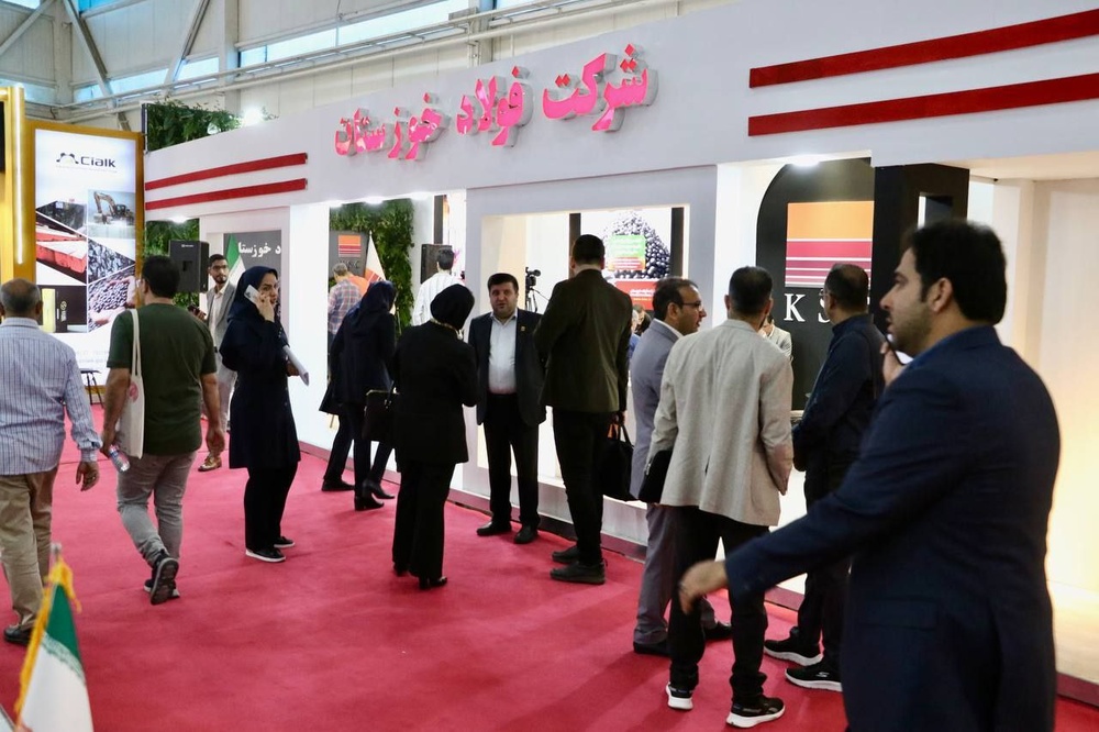حضور فولاد خوزستان در ششمین نمایشگاه توانمندی های صادراتی ایران + تصویر
