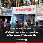 موکب‌های شرکت توسعه آهن و فولاد گل‌گهر میزبان زائرین سردار دلها در گلزار شهدا